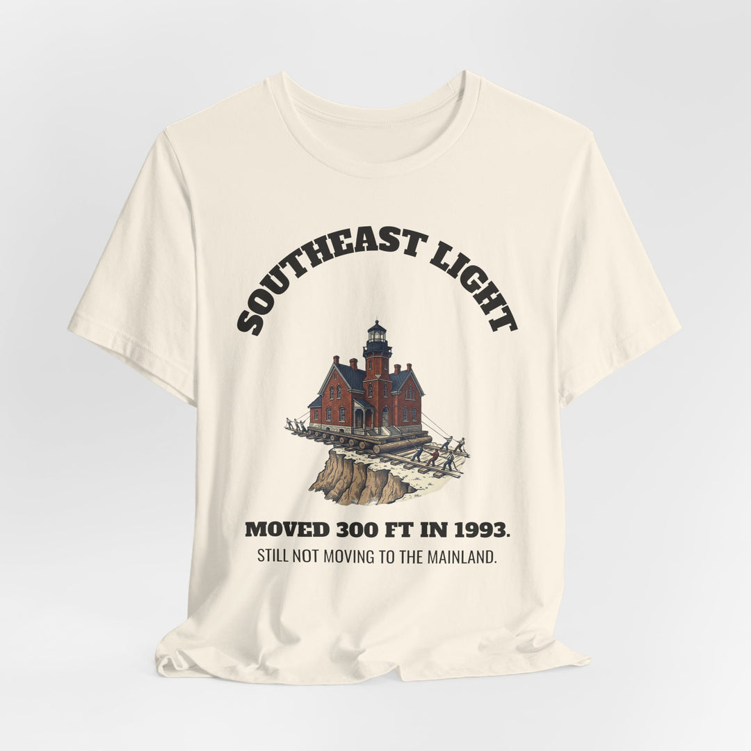 Southeast Light Lighthouse T-Shirt, Block Island by BlockBoundRI, photo 15