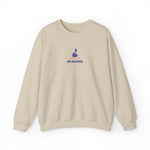 Certified Off-Islander embroidered Block Island crewneck sweatshirt in Sand - BlockBoundRI
