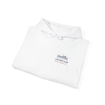 Last Boat Club hoodie: M/V BLOCK ISLAND ferry against a striped sunset, Block Island R.I. — view 7