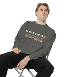 Block Island Winter Population crewneck sweatshirt, view 6 - BlockBoundRI