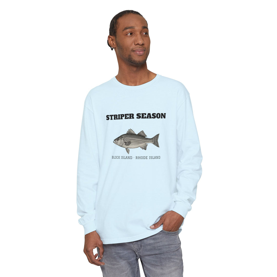 Striper Season Long Sleeve Shirt, Block Island Fishing by BlockBoundRI, photo 11