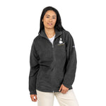 Columbia fleece jacket with embroidered Block Island outline and Block Island Rhode Island wordmark on the left chest — view 5