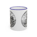 Southeast Light Mug, Block Island Lighthouse in Blue, BlockBoundRI