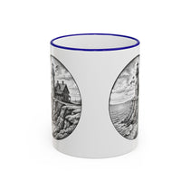 Southeast Light Mug, Block Island Lighthouse in Blue, BlockBoundRI
