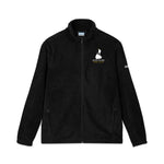 Columbia fleece jacket with embroidered Block Island outline and Block Island Rhode Island wordmark on the left chest — view 3