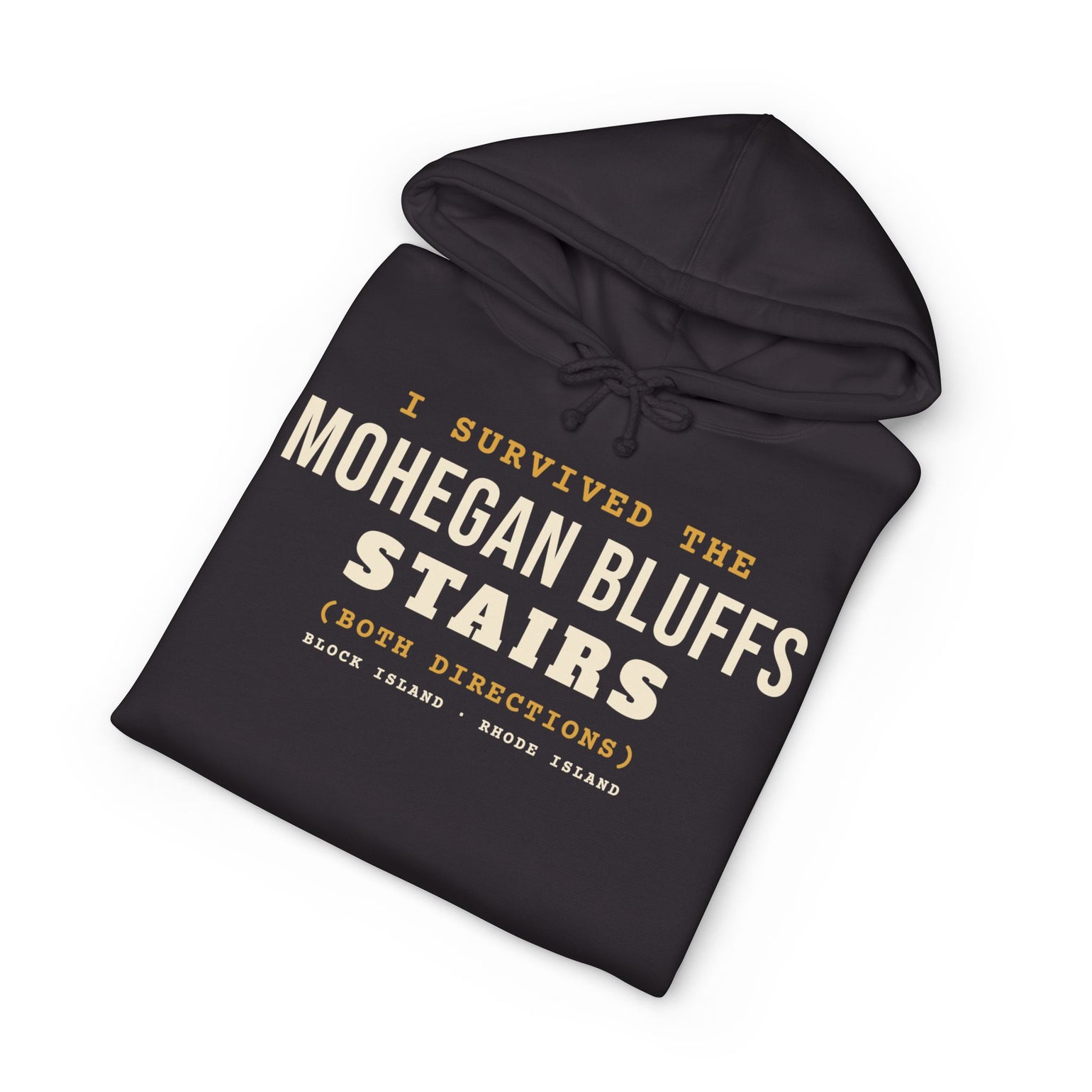 I Survived the Mohegan Bluffs Stairs Block Island hoodie, view 11 - BlockBoundRI