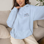 Last Boat Club hoodie: M/V BLOCK ISLAND ferry against a striped sunset, Block Island R.I. — view 49