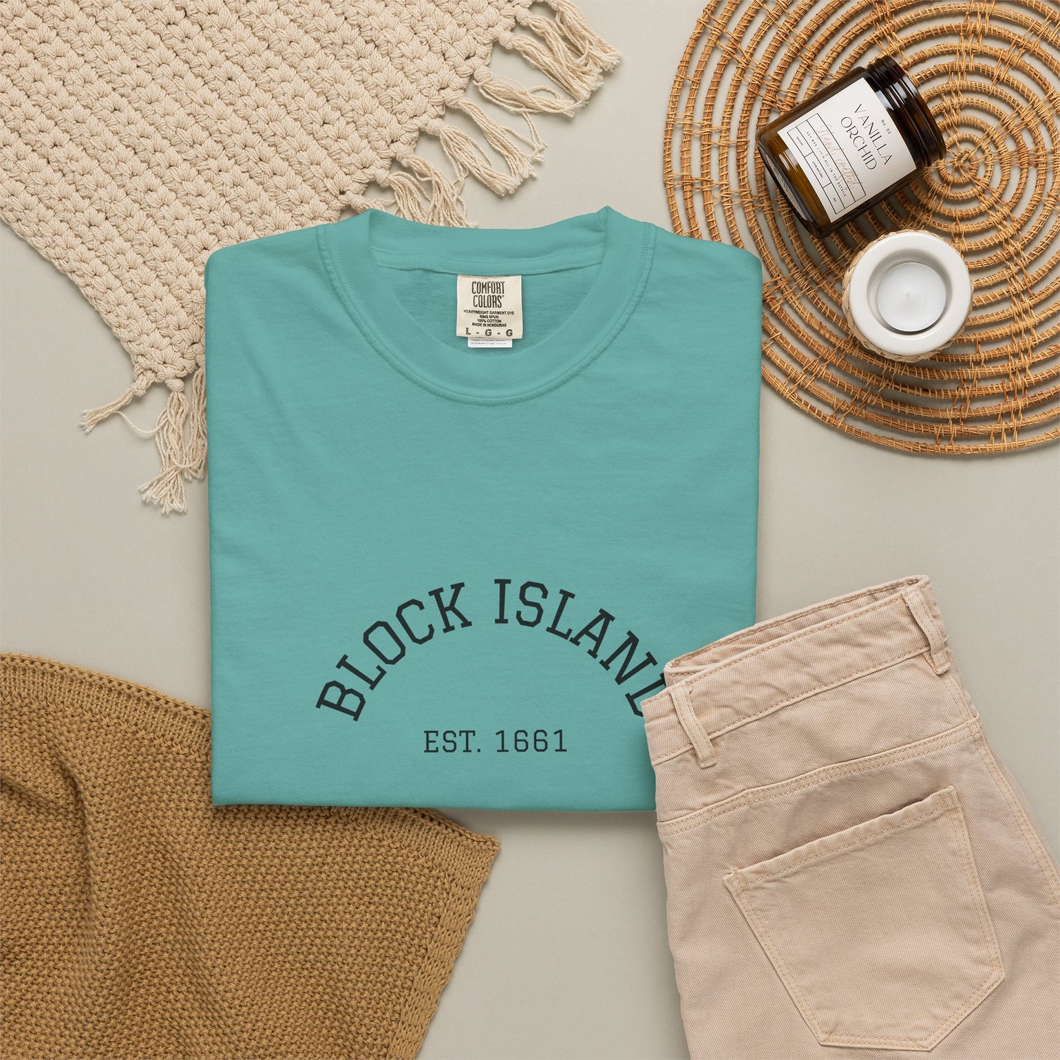 Block Island Est. 1661 Arch Tee, Garment-Dyed by BlockBoundRI, photo 17
