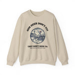 Block Island Christmas Sweatshirt in Sand, BlockBoundRI