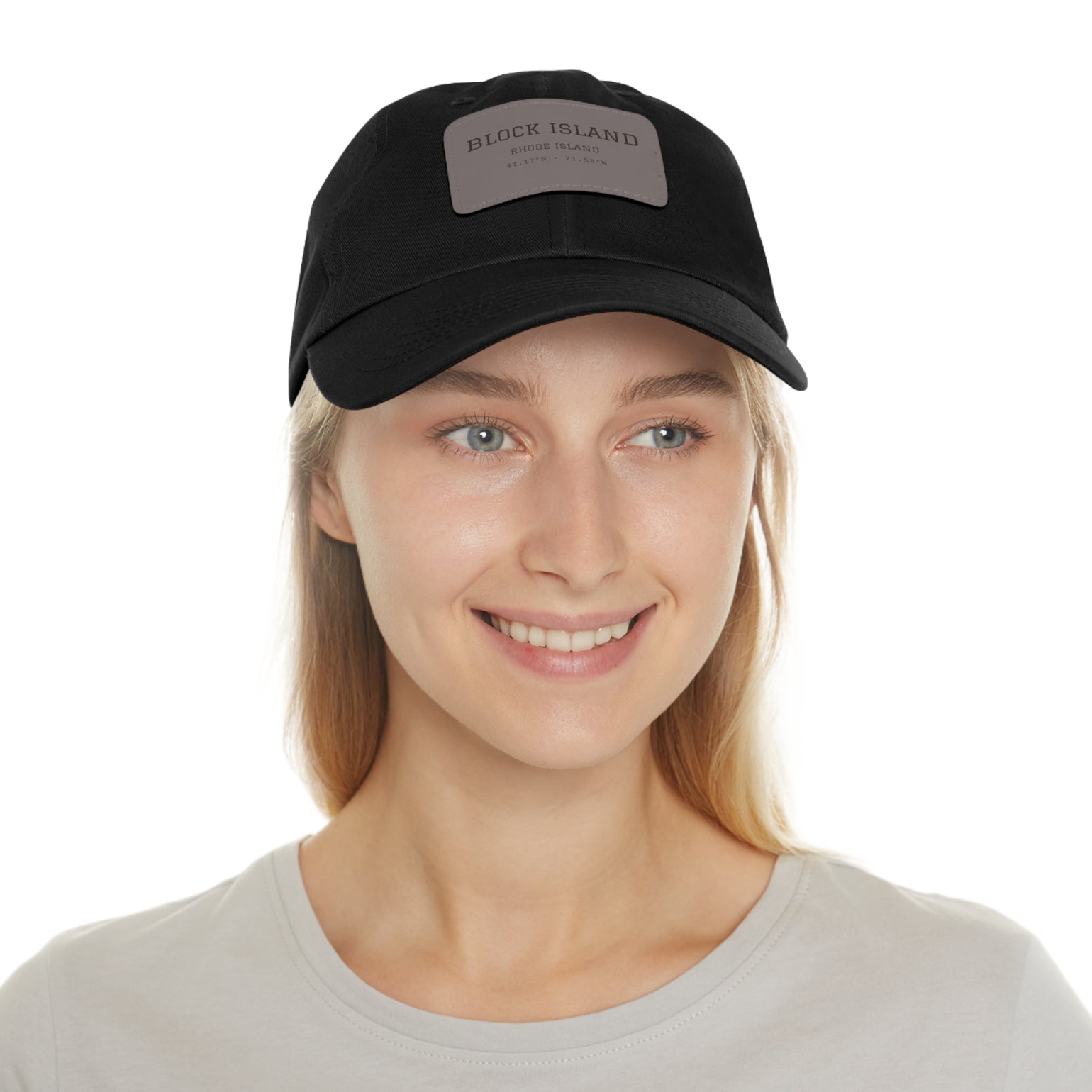 Block Island Coordinates Leather Patch Hat by BlockBoundRI, photo 10