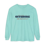 Offshore and Okay With It Block Island long sleeve tee in Chalky Mint - BlockBoundRI