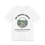 Block Island No Traffic Lights T-Shirt in White, BlockBoundRI
