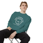 Ferry Standard Time crewneck: white clock face reading Now-ish, Soon, Later and Fog, Block Island R.I. — view 17