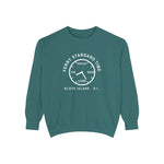 Ferry Standard Time crewneck: white clock face reading Now-ish, Soon, Later and Fog, Block Island R.I. — view 2