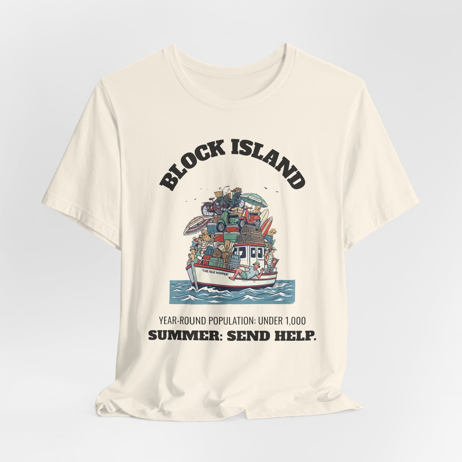 Block Island Summer Population T-Shirt by BlockBoundRI, photo 15