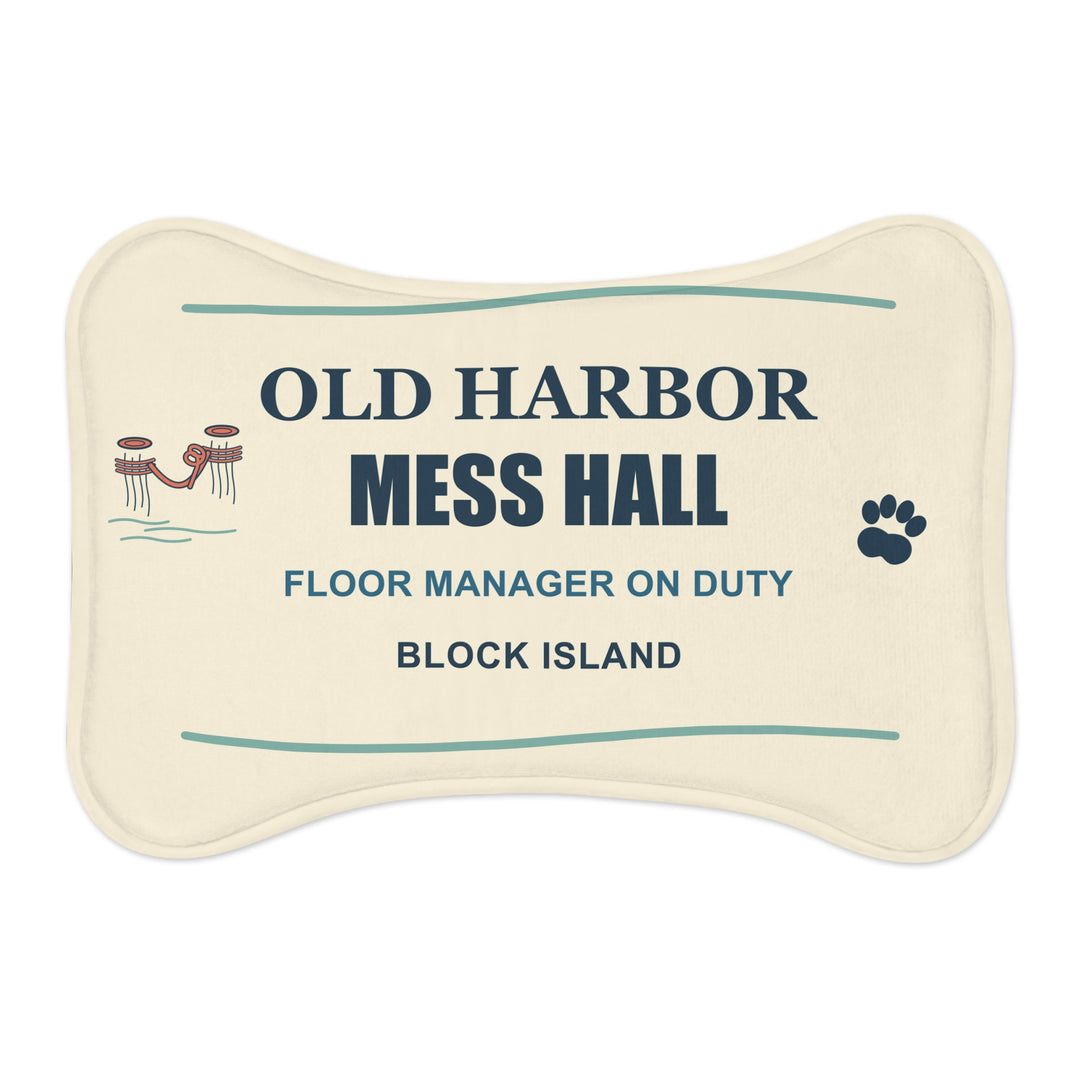 Block Island Bone Feeding Mat — Old Harbor Mess Hall