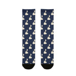 Block Island island-pattern crew socks - view 1 - BlockBoundRI