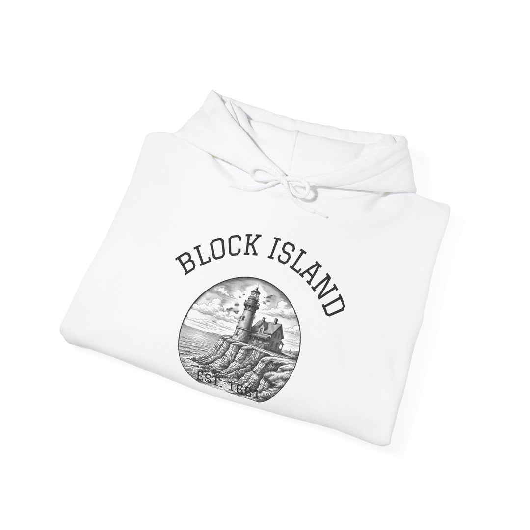 Southeast Light Hoodie, Block Island Lighthouse by BlockBoundRI, photo 6