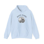 Southeast Light Hoodie, Block Island Lighthouse in Light Blue, BlockBoundRI