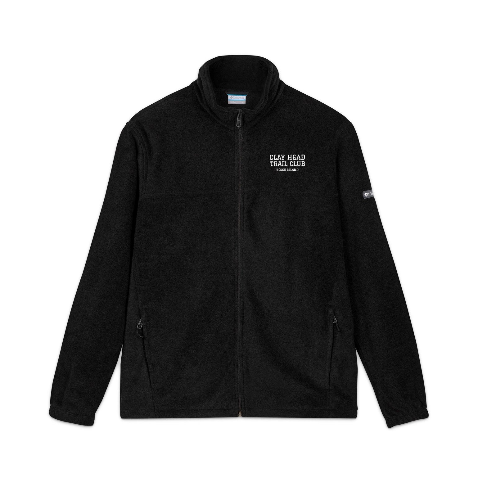 Clay Head Trail Club embroidered Columbia fleece jacket in Black - BlockBoundRI