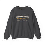 Rodman's Hollow Hiking Society Block Island crewneck sweatshirt in Dark Heather - BlockBoundRI