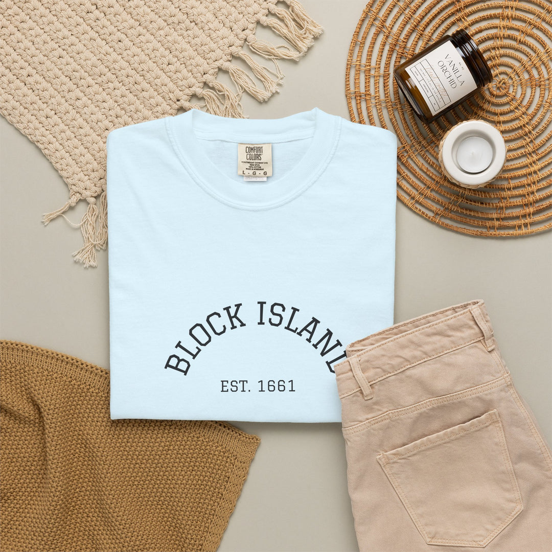 Block Island Est. 1661 Arch Tee, Garment-Dyed by BlockBoundRI, photo 20