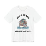Block Island Summer Population T-Shirt in White, BlockBoundRI