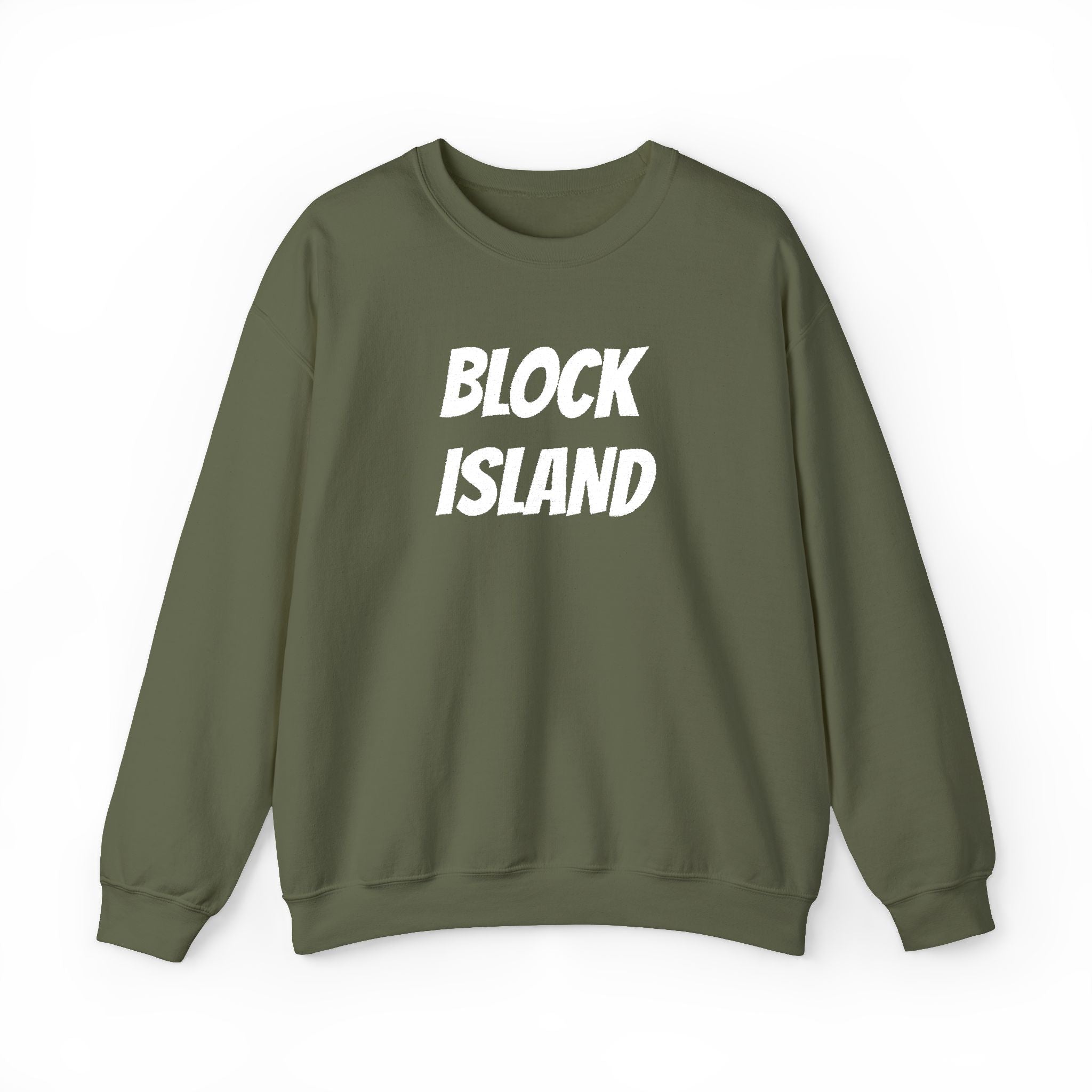 Block Island Crewneck Sweatshirt — Embroidered Pullover