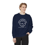 Ferry Standard Time crewneck: white clock face reading Now-ish, Soon, Later and Fog, Block Island R.I. — view 27