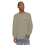 Block Island Fog Index long sleeve: five fog levels from Clear to Island Classic with ferry illustrations — view 12