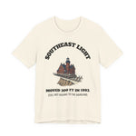 Southeast Light Lighthouse T-Shirt, Block Island in Natural, BlockBoundRI
