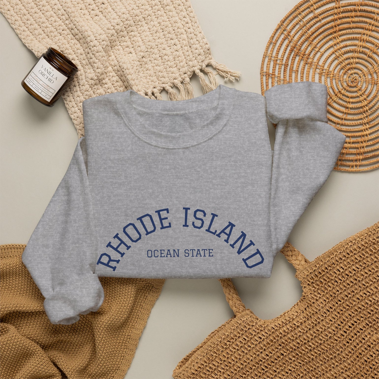 Rhode Island Varsity Crewneck Sweatshirt by BlockBoundRI, photo 12