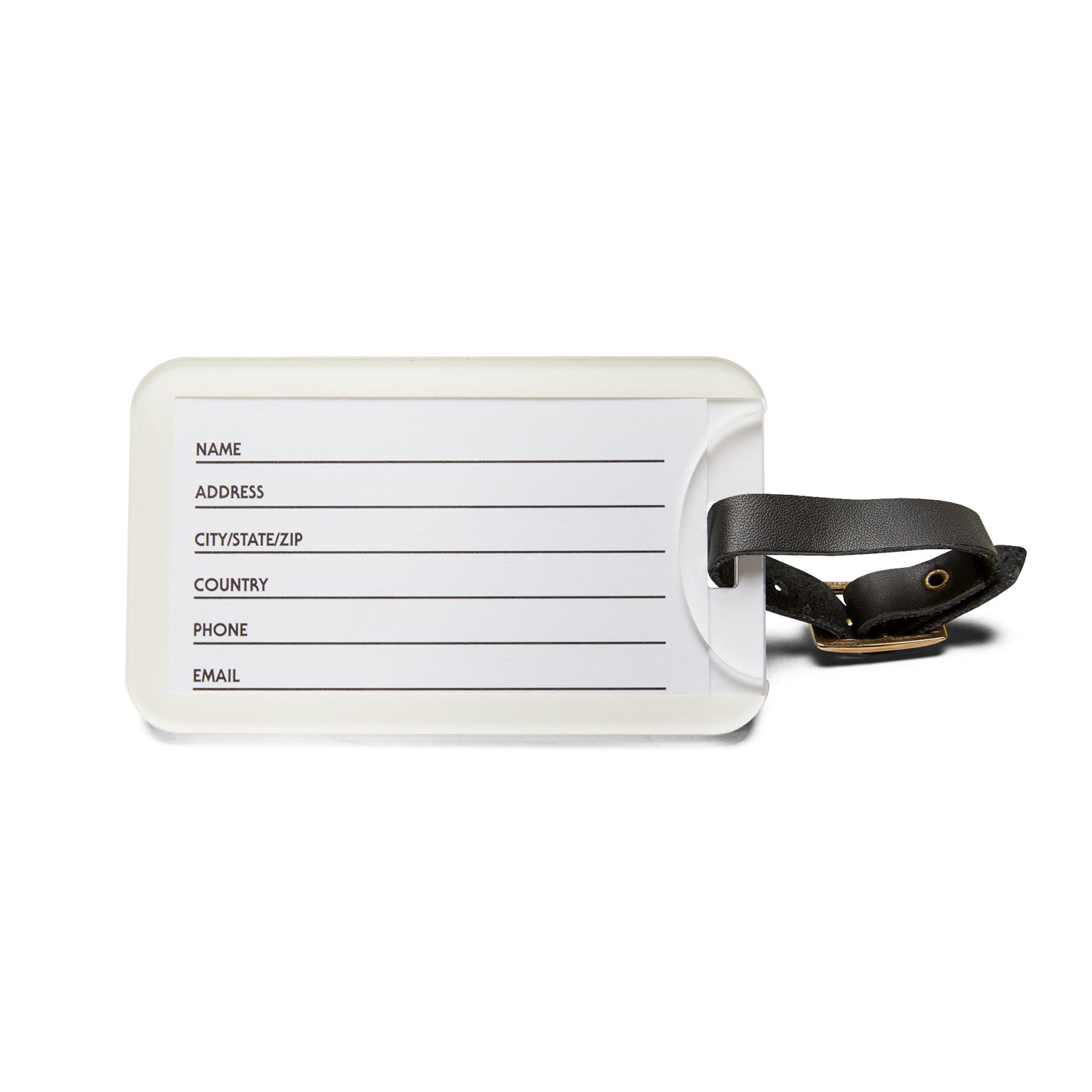 Block Island ferry boarding pass acrylic luggage tag, view 3 - BlockBoundRI