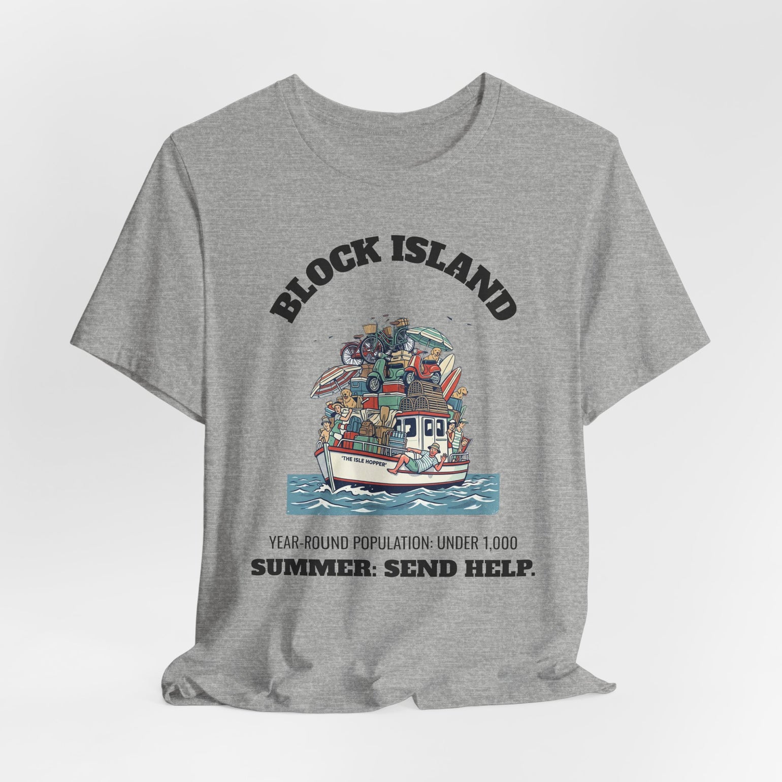 Block Island Summer Population T-Shirt by BlockBoundRI, photo 24