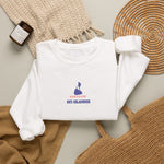 Certified Off-Islander embroidered Block Island crewneck sweatshirt, additional view - BlockBoundRI