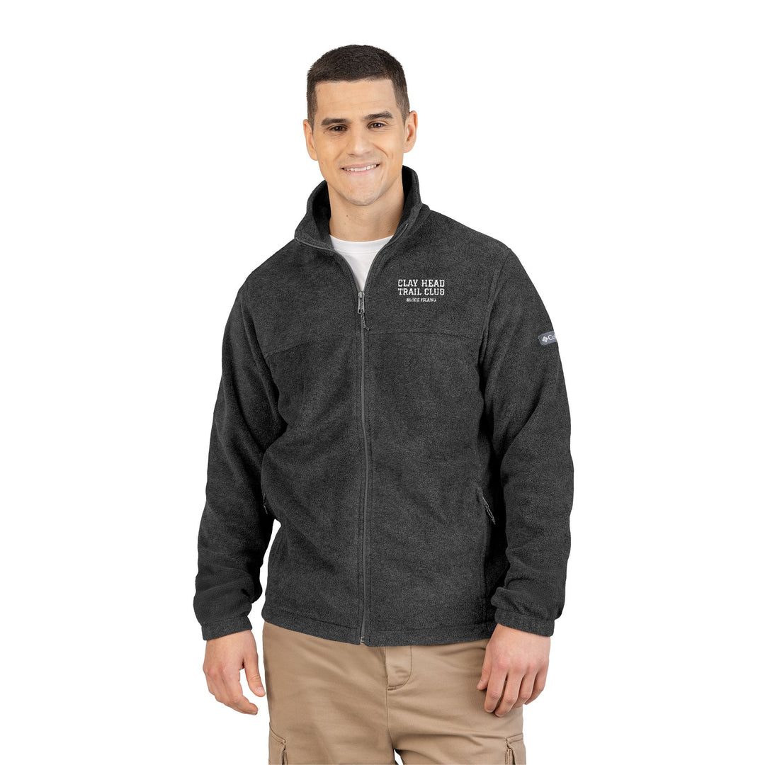 Clay Head Trail Club embroidered Columbia fleece jacket, view 3 - BlockBoundRI