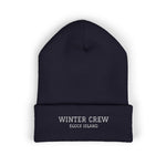 Winter Crew Block Island embroidered beanie in Navy - BlockBoundRI