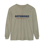 Offshore and Okay With It Block Island long sleeve tee in Sandstone - BlockBoundRI