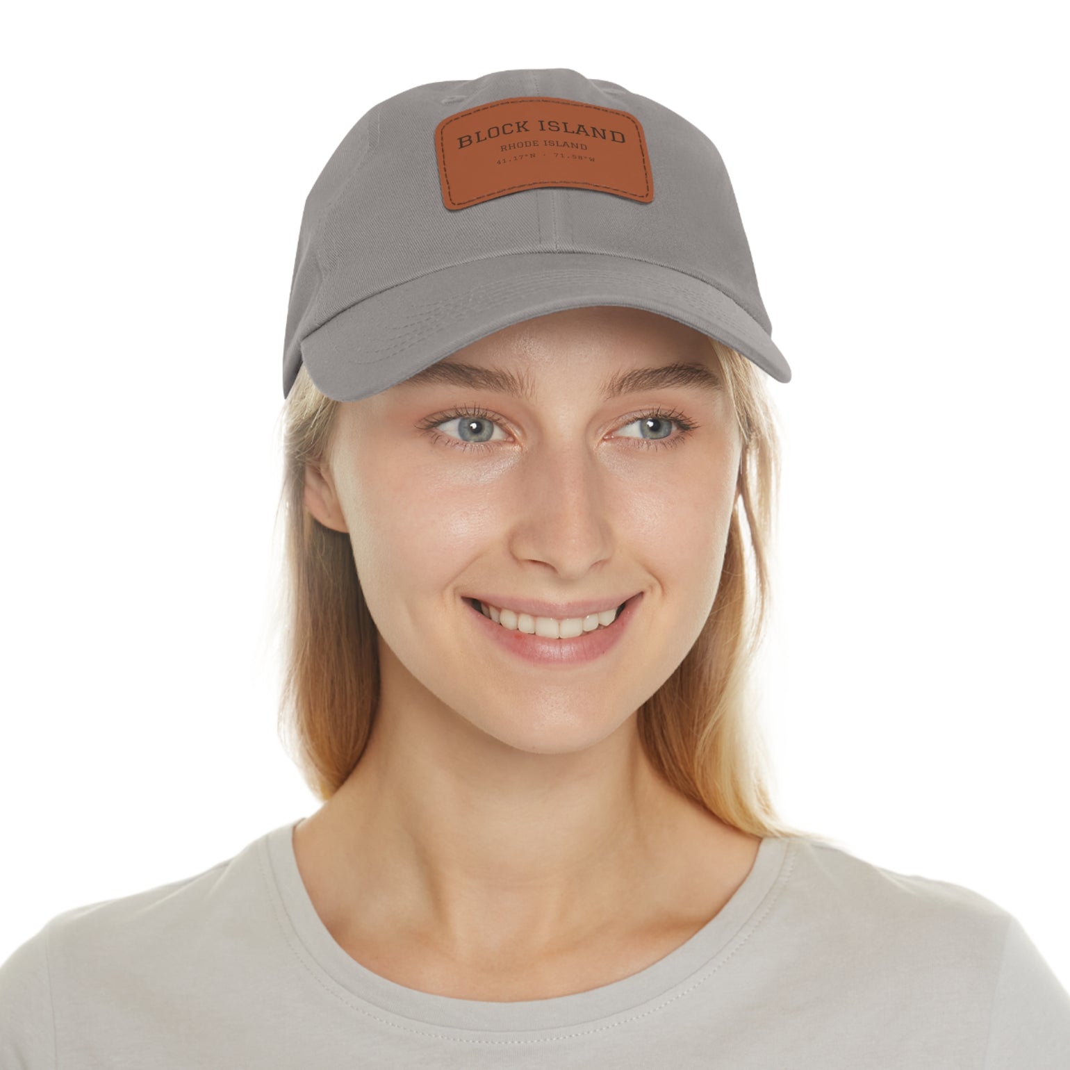 Block Island Coordinates Leather Patch Hat by BlockBoundRI, photo 13