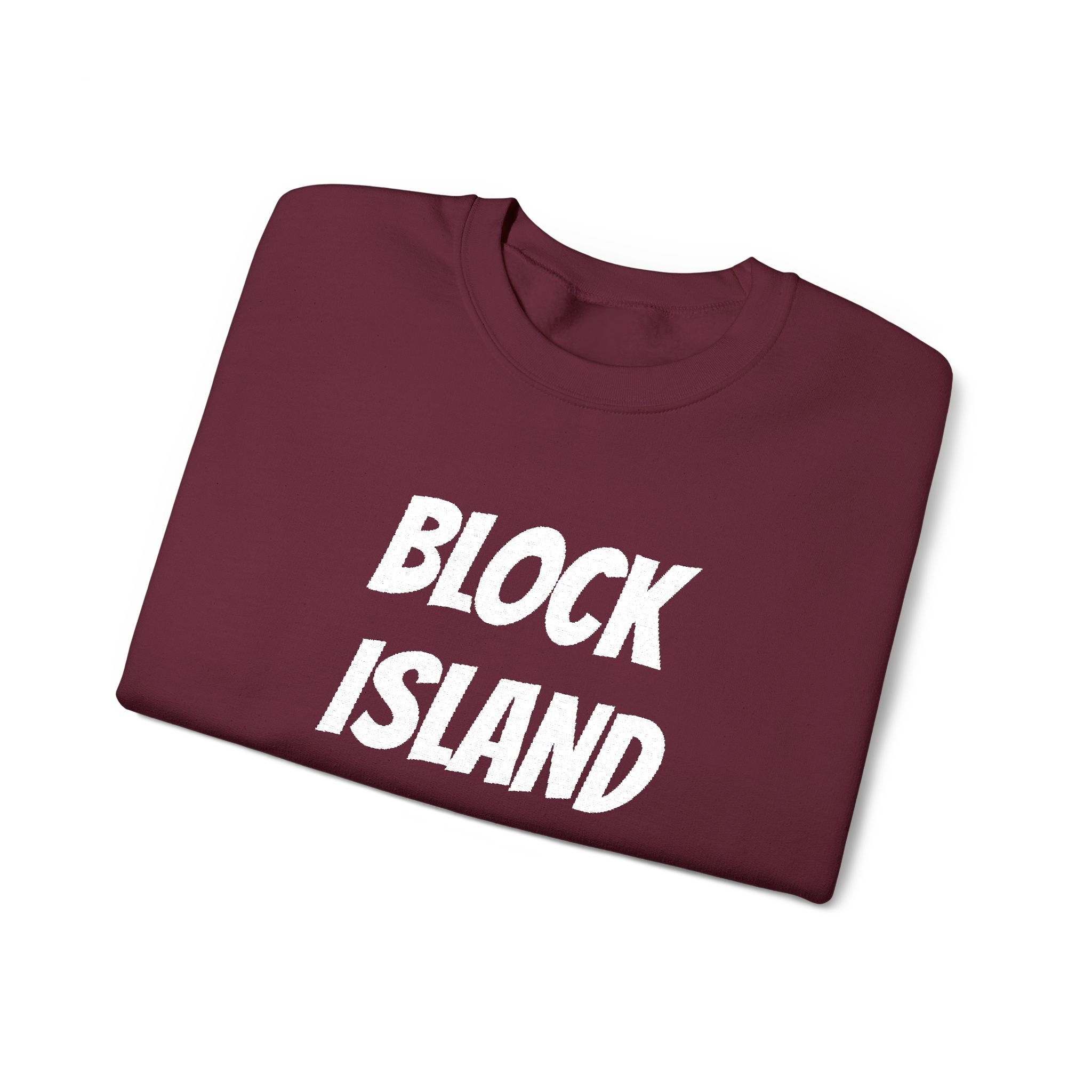 Block Island Crewneck Sweatshirt — Embroidered Pullover