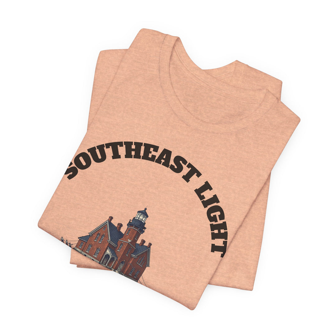 Southeast Light Lighthouse T-Shirt, Block Island by BlockBoundRI, photo 17
