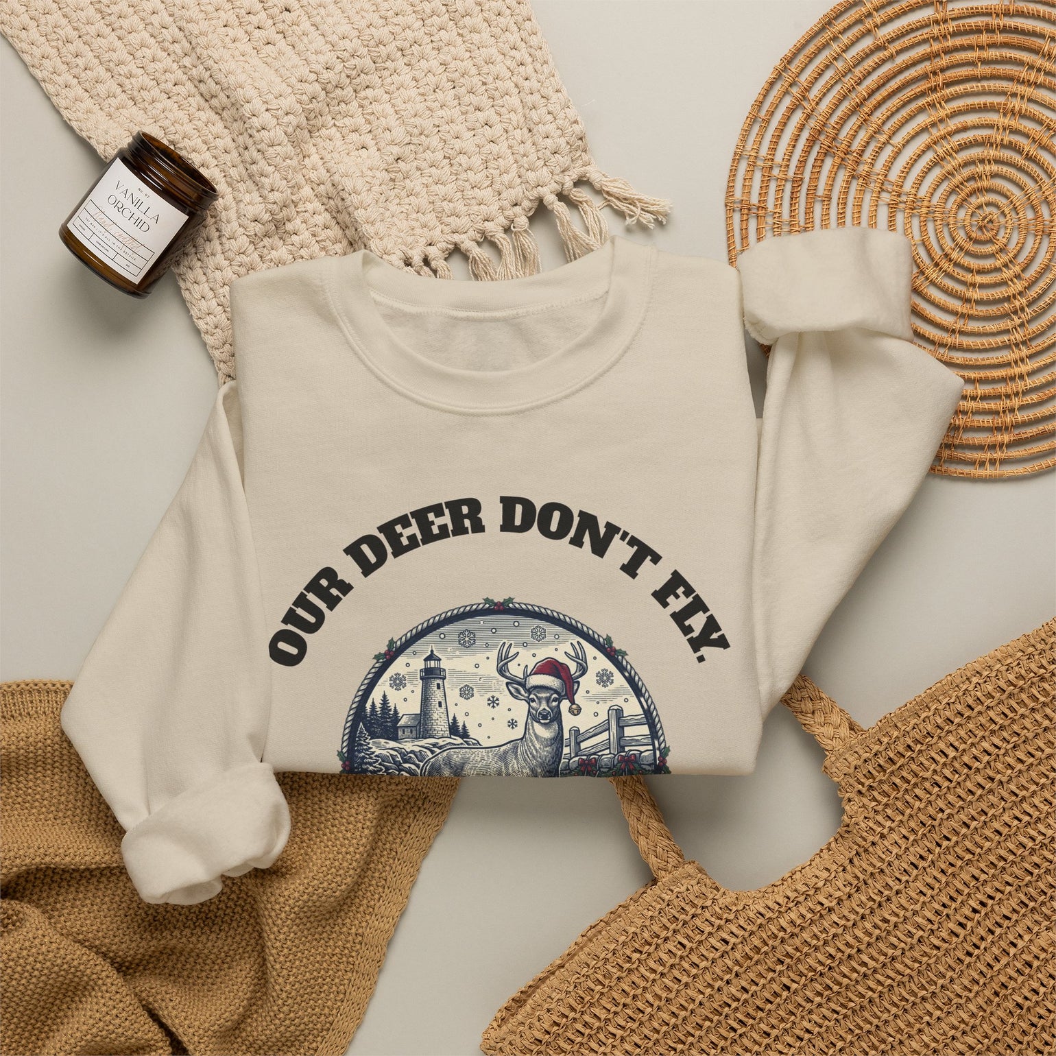 Block Island Christmas Sweatshirt by BlockBoundRI, photo 9