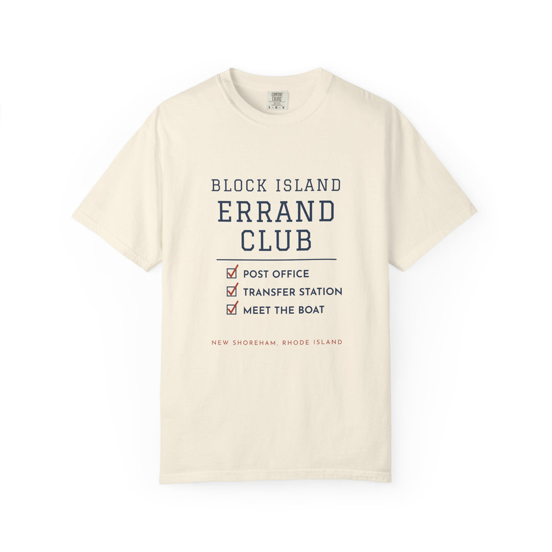 Block Island Errand Club Comfort Colors tee - view 1 - BlockBoundRI