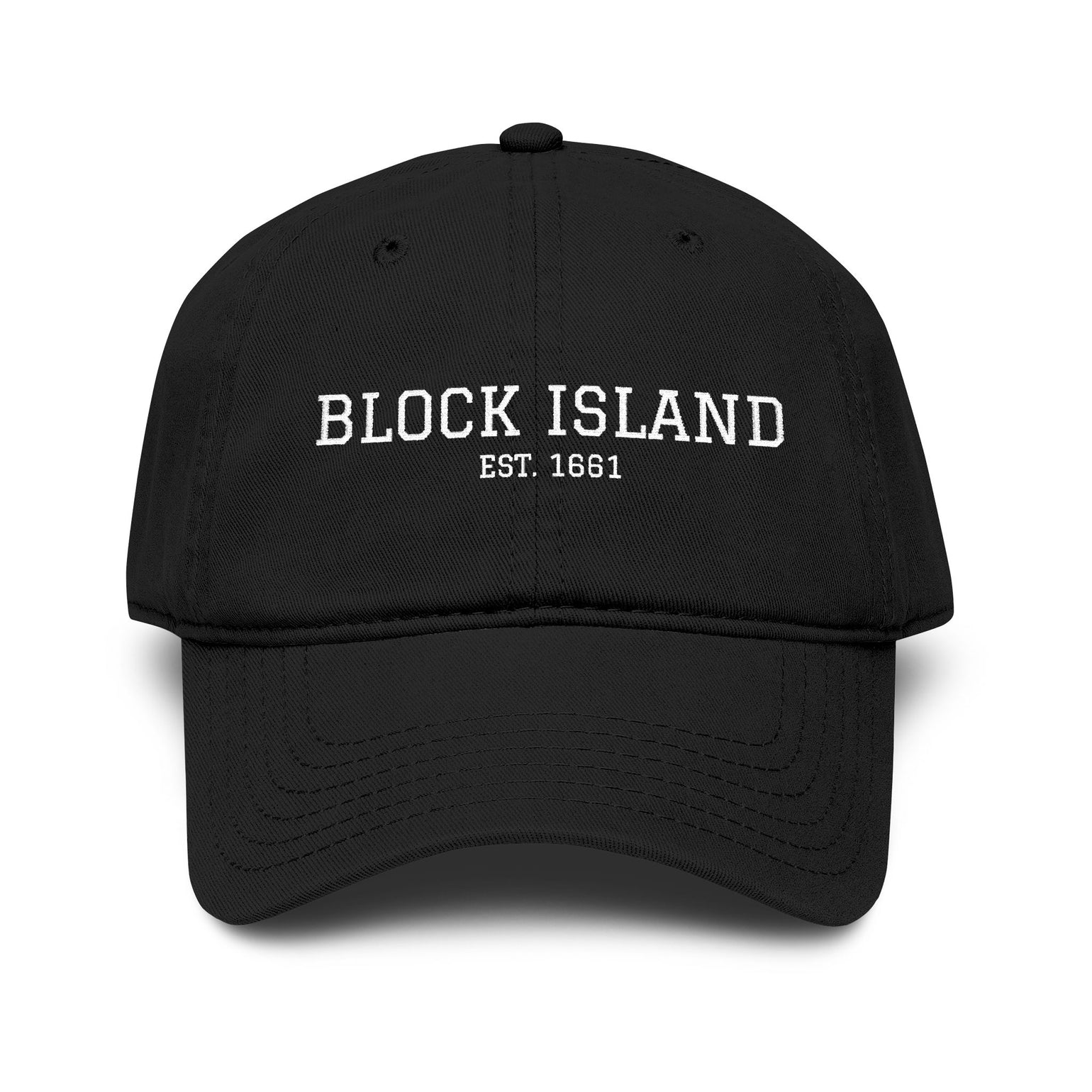 Block Island Est. 1661 Embroidered Dad Hat by BlockBoundRI, photo 1