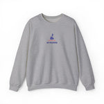Certified Off-Islander embroidered Block Island crewneck sweatshirt in Sport Grey - BlockBoundRI