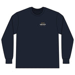 Light Duty Block Island lighthouses men's thermal long sleeve in Midnight Navy - BlockBoundRI