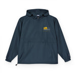 Champion packable anorak with embroidered Mohegan Bluffs cliff and surf mark on the left chest — view 3