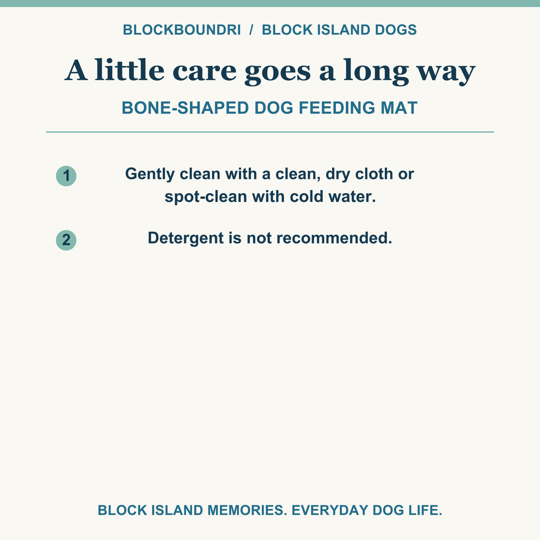 Block Island Bone Feeding Mat — Old Harbor Mess Hall