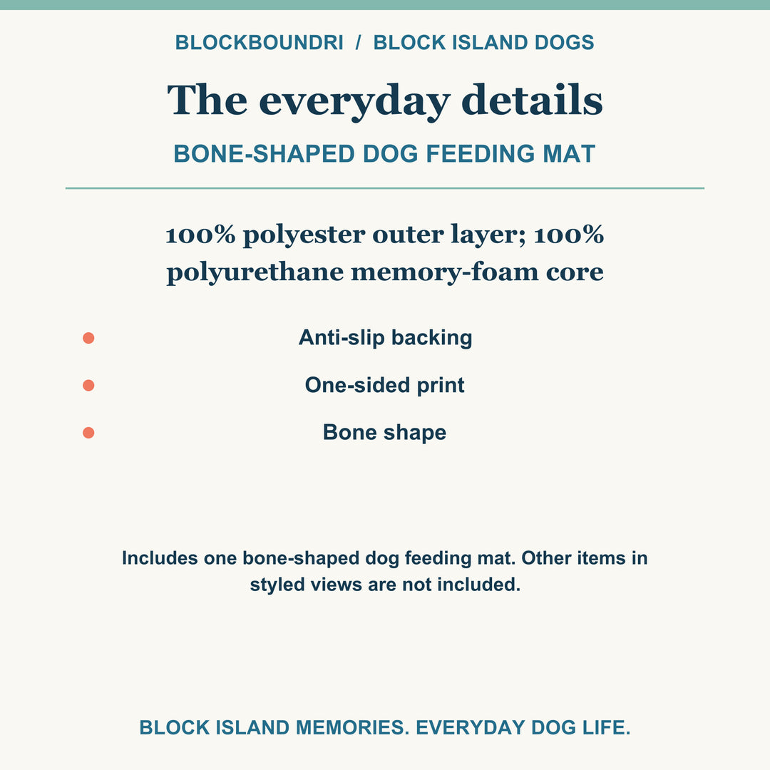 Block Island Bone Feeding Mat — Old Harbor Mess Hall