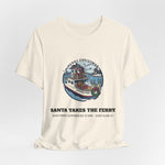 Santa Takes the Ferry Block Island Christmas T-Shirt by BlockBoundRI, photo 14